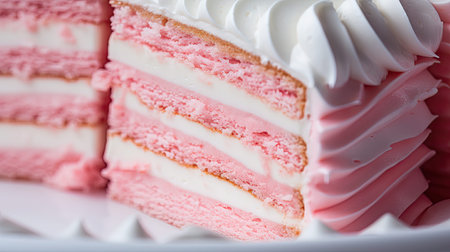 birthday pink and white stripesの素材