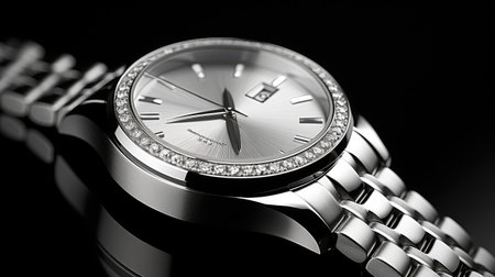 strap shiny metallic silverの素材