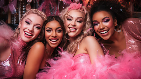 attire pink portraitの素材