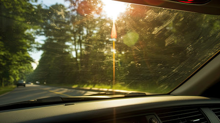 visibility sun glare windshieldの素材