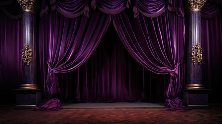 curtain royal purpleの素材