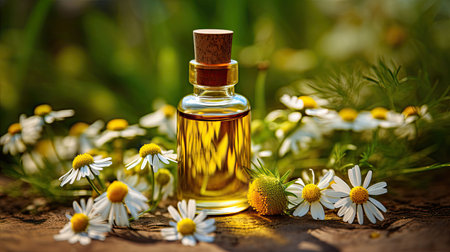 essential chamomile oilの素材