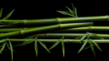 composition bamboo isolatedの素材