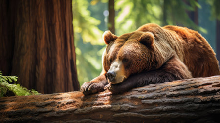 wildlife california brown bearの素材