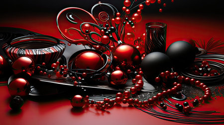 center red black silver backgroundの素材