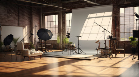 artificial lighting studioの素材