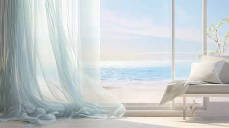 view blurred interior design windowの素材