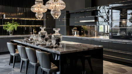 glamour dark gray kitchenの素材