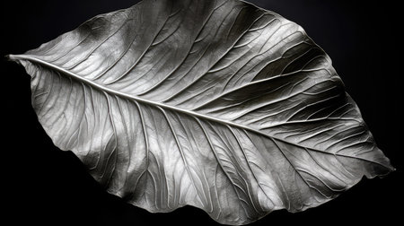 unique silver leaf textureの素材