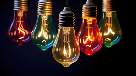 design retro christmas lightsの素材