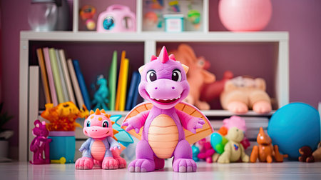 shelf pink dinosaurの素材