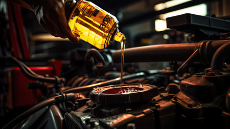 engine oil change lightの素材