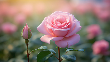 pink horticulture flower farmの素材