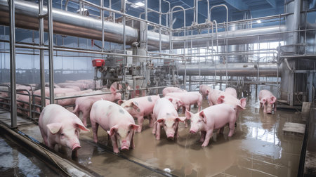 waste industry pig farmの素材