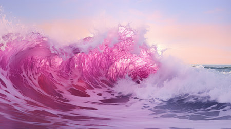 shore pink wavesの素材