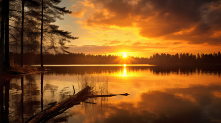 warm light goldの素材