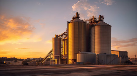 golden silo Cement Factoryの素材