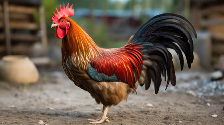 hens domestic chicken farmの素材