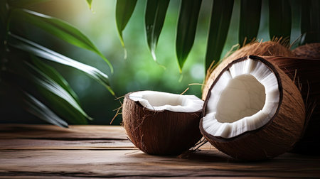 perspective beauty coconut backgroundの素材