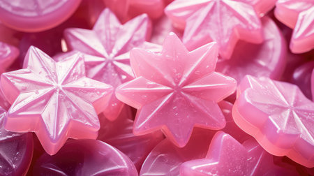chewy pink starburstの素材