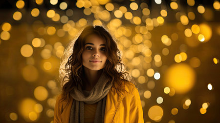 circles yellow bokeh Inの素材