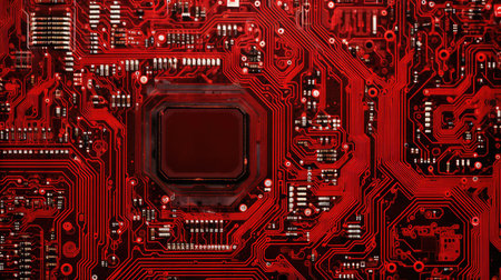 cybersecurity information technology redの素材