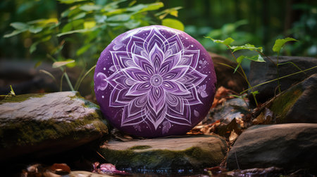 rock purple mandalaの素材
