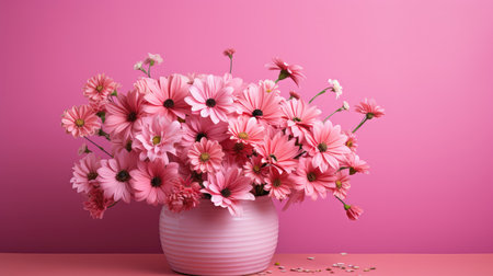 s pink background flowerの素材