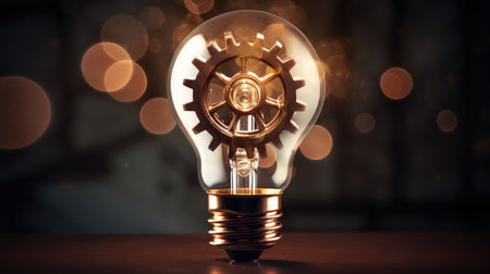 energy light bulb gearの素材