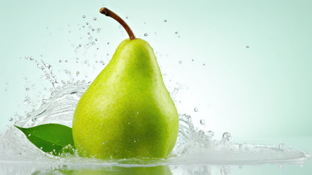 vibrant fresh pear backgroundの素材
