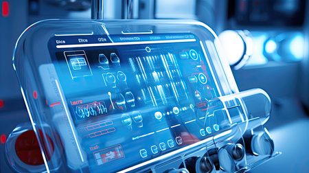 device healthcare technology abstractの素材