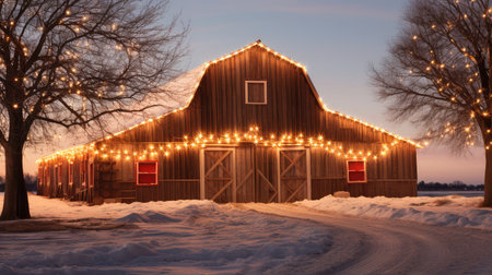 rustic simple holiday lightsの素材