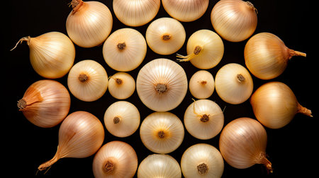 organic piece onion isolatedの素材