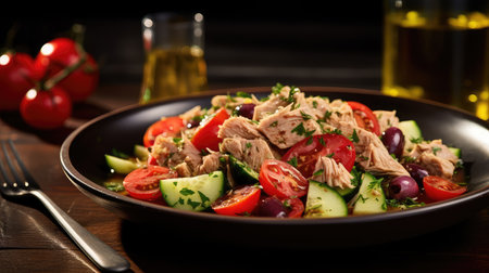 salad tuna in olive oilの素材
