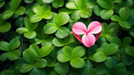 delicate single pink heartの素材