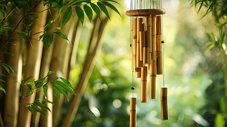 chime bamboo woodの素材