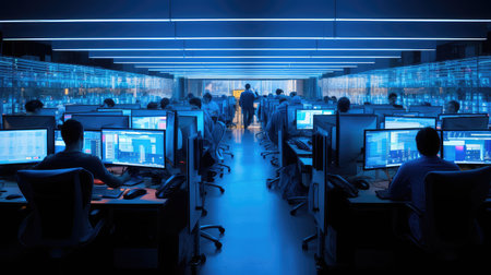 office blue light screenの素材