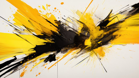 abstract yellow black backgroundの素材
