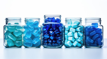 jar blue candyの素材