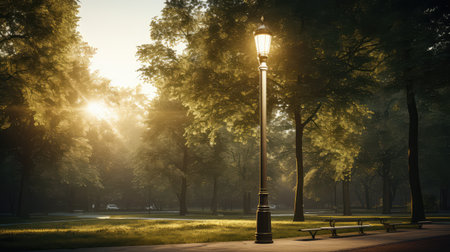 bright pole lightの素材