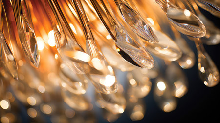 chandelier curved lightの素材