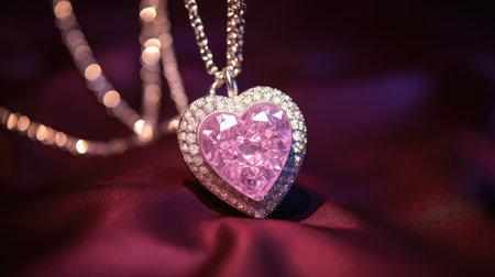 close pink sparkly heartsの素材