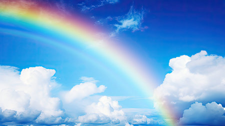 colors rainbow blue skyの素材