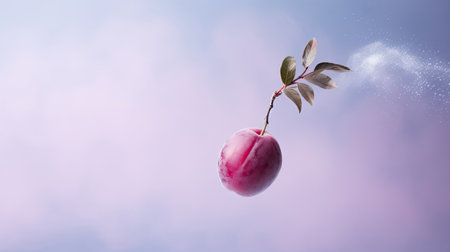 mid background plum isolatedの素材