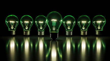 energy green light bulbsの素材