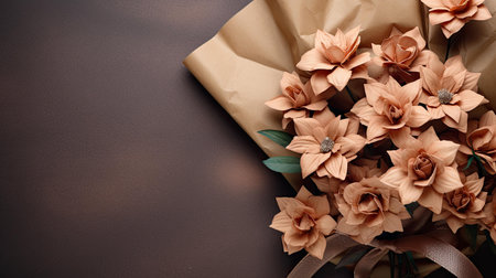 friendly brown craft paperの素材