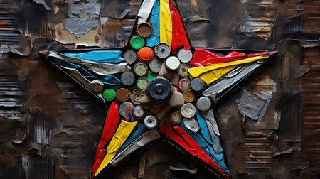 paper abstract starの素材