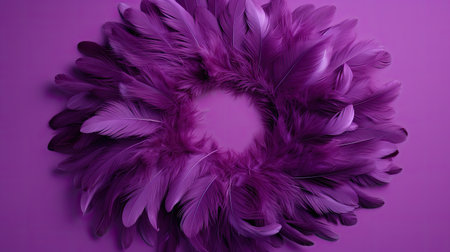 circle purple featherの素材
