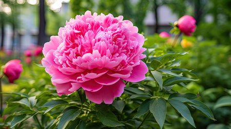 flower pink peonyの素材
