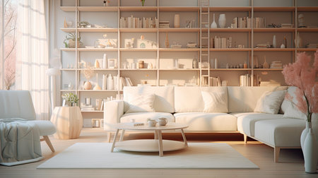living blurred interior design furnitureの素材